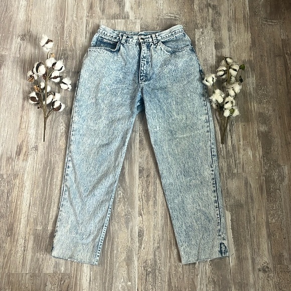Vintage Retro Filipino Toto Acid Wash High Waisted Jeans - Picture 1 of 10